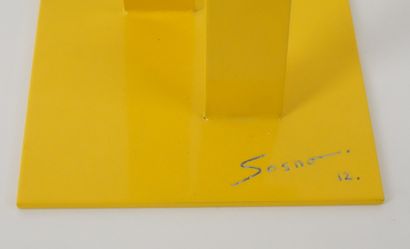 Sacha SOSNO (1937-2013) Le Bonhomme jaune, 2012
Acier et peinture émaillée
Signé,...