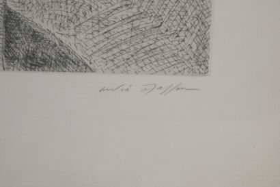 Andre MASSON (1896-1987) Sans titre
Lithographie sur papier
Signée en bas à droite...