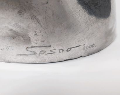 Sacha SOSNO (1937-2013) Apollon oblitéré, 2000
Sculpture en fonte d'aluminium
Signée...