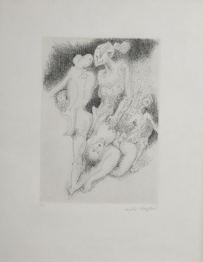 Andre MASSON (1896-1987) Untitled
Lithograph on paper
Signed lower right and numbered...