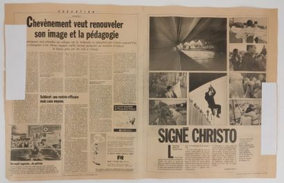 CHRISTO Javacheff (1935-2020) Le Pont-Neuf emballé, 1985
Offset print from an original...
