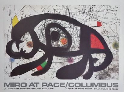 Joan MIRO (1893-1983), d'apres Poster for the exhibition Miró at Pace/Colombus, 1979
66...