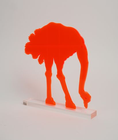 Gino MAROTTA (1935-2012) Orange artificial ostrich, 2010
Multiple sculpture in colored...