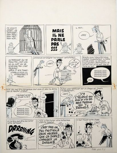 null GOTLIB Marcel

The Dingodossiers

Plate 1 of a gag in two plates, "Faites parler...