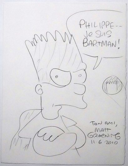 null GROENING Matt

Les Simpsons

Belle dédicace représentant Bart

Mine de plomb

32...