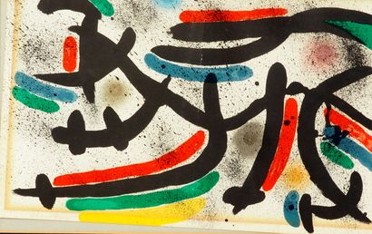 null Joan Miro (1893-1983), d'après

Double page de livre sérigraphiée

29 x 47 cm...