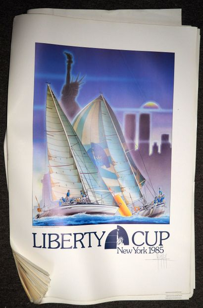 null Lot d'environ 30 affiches Liberty Cup par Yannick Manier

Certaines portent...