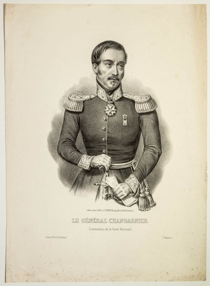null 444 - Le Général Nicolas CHANGARNIER, Commandant la Garde Nationale, Gouverneur...