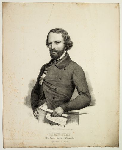 null 453 - Félix PYAT, Député du CHER en 1848 (Vierzon/Cher 1810 – 1889) Journaliste,...
