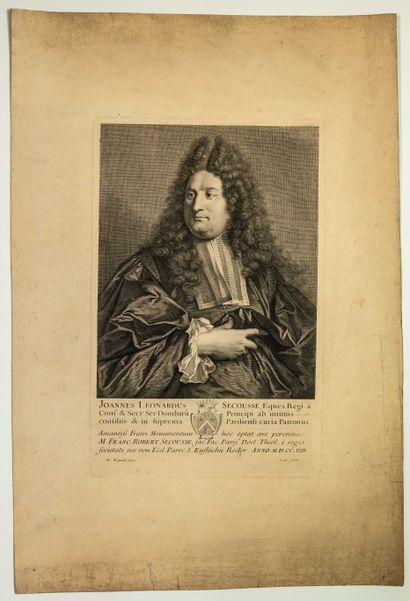 null 61 - Jean Léonard SECOUSSE (1659-1711) Juriste, Avocat au parlement de PARIS...