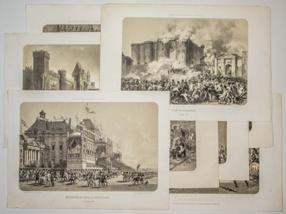 null 483 - « PARIS DANS SA SPLENDEUR. HISTOIRE » (c. 1860). 10 Planches gravées (à...