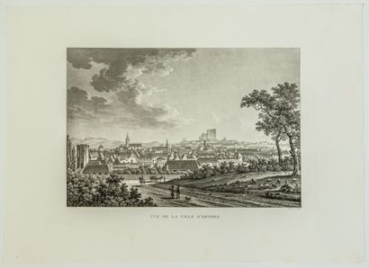 null 369 - ORTHEZ, PYRÉNÉES ATLANTIQUES. « Vue de la Ville d’ORTHÈS ». (c. 1825)....