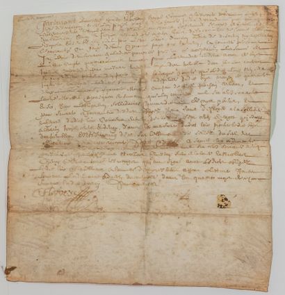 null 53 - EURE. 1665. Pardevant le Commis en la Vicomté de BEAUMONT-LE-ROGER (27)...