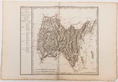 null 292 – AIN. Carte du Département de l’AIN, décrété le 25 Janvier 1790 par l’Assemblée...