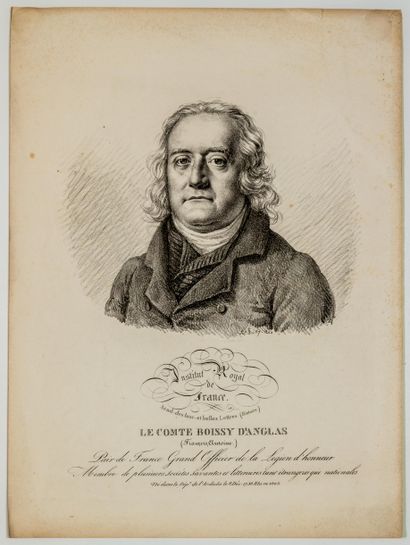 null 343 - Comte De BOISSY D’ANGLAS (François Antoine,) Ardèche 1756-1826. Conventionnel...