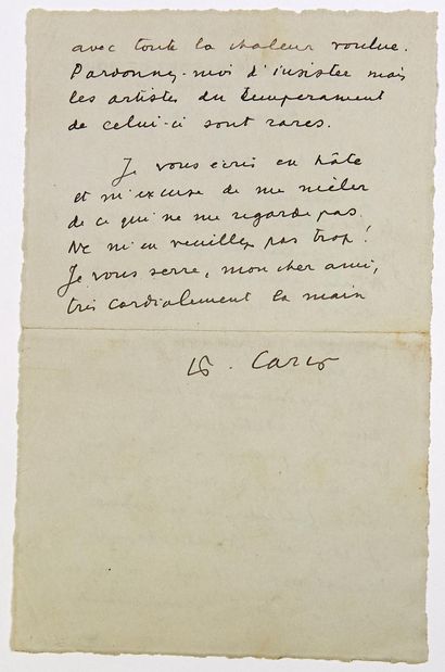 null 560 - Francis CARCO (François Carcopino-Tusoli dit) Écrivain, poète, journaliste...