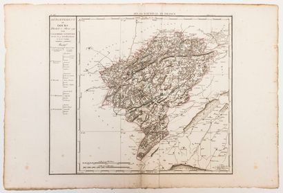 null 294 – DOUBS. Carte du Département du DOUBS, décrété le 5 Février 1790 par l’Assemblée...