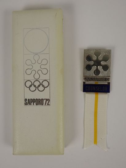 Jeux Olympiques. Sapporo 1972, badge officiel...