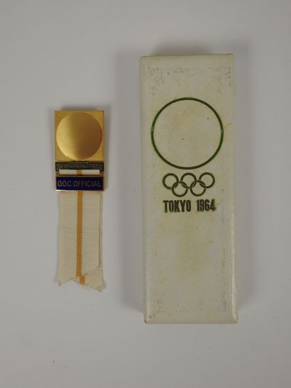 Jeux Olympiques. Tokyo 1964, badge officiel...
