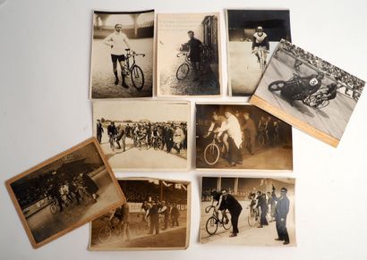 Cyclisme/Demi-fond. Neuf photos de presse...