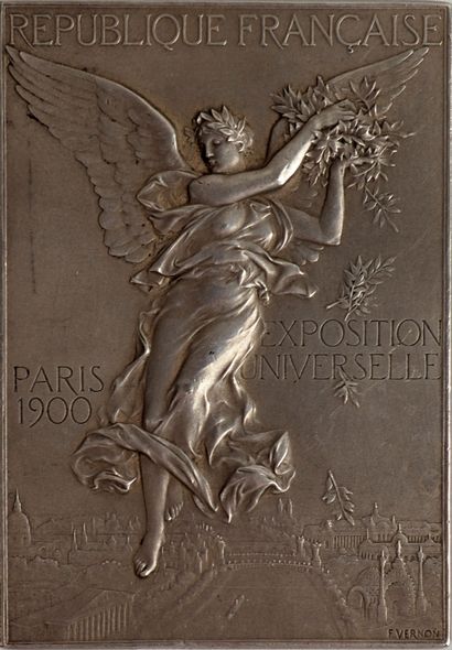 null Jeux Olympiques/Paris, été 1900/Cricket/RCF/McEvoy. Rarissime plaquette (5,8x4,2)...