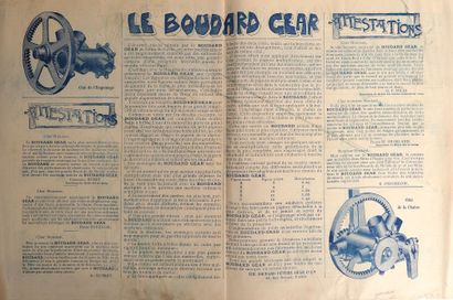 null Cycling/Mills/Oxborrow/Huret. Four-page illustrated flyer for the Boudard Gear,...