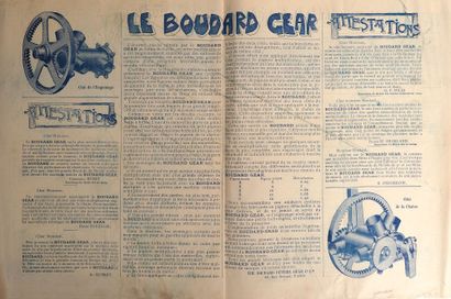 null Cyclisme/Mills/Oxborrow/Huret. Flyer de quatre pages illustrées pour le Boudard...