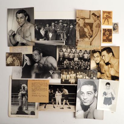 null Boxing/ In Fifteen rounds or documents: a) Ten press photos : Pladner/Corkindale...