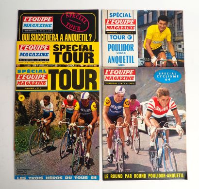null Cyclisme/Spéciaux. Cinq numéros rares de L'Equipe Magazine, Trimestriel :a)...