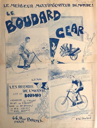 Cyclisme/Mills/Oxborrow/Huret. Flyer de quatre...