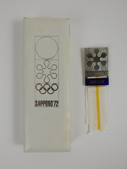 Jeux Olympiques. Sapporo 1972, badge officel...