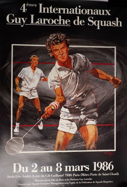 Tennis/Squash/Guy Laroche/Paris. Deux affiches...