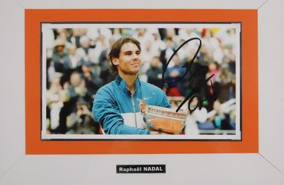 
Tennis/Raphaël NADAL/Roland/JO. Photo couleur...