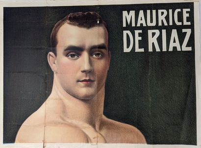 null Weightlifting/Wrestling/Deriaz. Lithograph of the wrestler "Maurice Deriaz"....