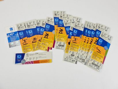 null Olympic Games. Athens 2004. Exceptional set of 31 tickets, including 23 new...