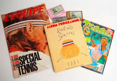 Tennis/Borg. Quatre publications dont Borg...