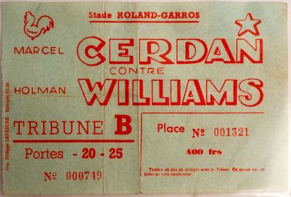 Boxe/Cerdan/Roland-Garros/Piaf/ Ce 7 juillet...