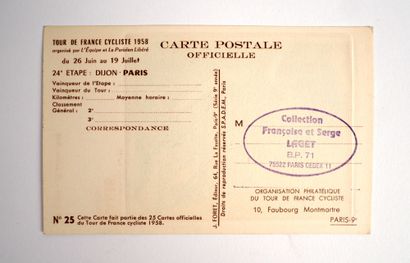 null Cycling/Tour/Anquetil/Buffet. This new postcard from Foret editions was the...