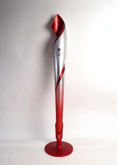 null Olympic Games/Beijing, winter 2022. Official red torch for the Olympic Games....
