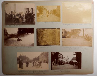null Automobile/Préhistoire/Ardennes/Liedekerke/Spa/Ensemble de 14 photos originales...