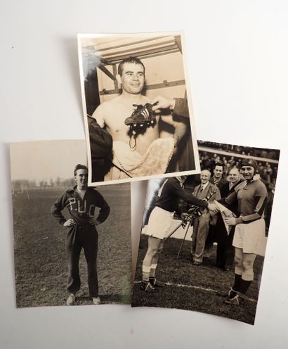 null Omnisport/PUC/Athé/Rugby. Trois photos de presse originales pour évoquer le...