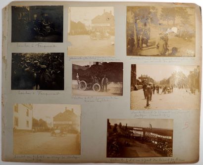 null Automobile/Prehistory/Auvergne/Michelin/PAris-Berlin. Set of 14 original photos...