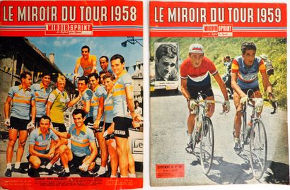 null Cyclisme/Tour. Deux numéros spéciaux "Miroir du Tour 1958 et 59" de Miroir Sprint....