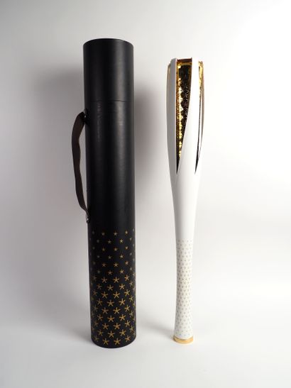 null Olympic Games/PyeongChang, winter 2018/ Superb official torch with its white...