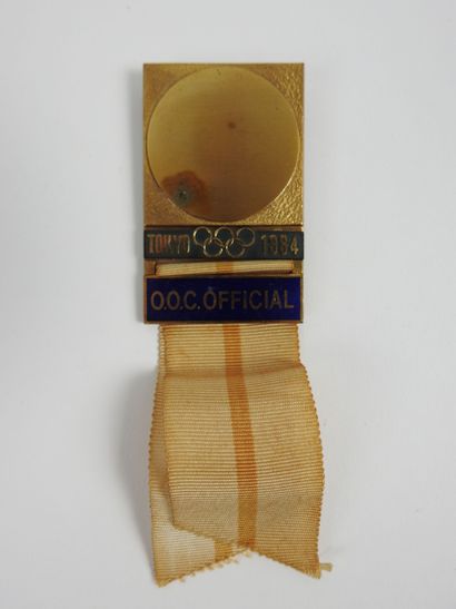 Jeux Olympiques. Tokyo 1964, badge officiel...
