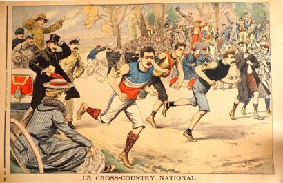 null Track and Field/Cross Country. Superb canvas print from the "Petit Journal"...