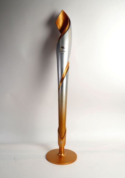 null Olympic Games/Beijing, winter 2022. Official golden torch for the Paralympic...