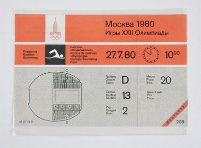 null Jeux Olympiques. 1980, Lake Placid, hiver, Moscou, été 1980. Deux ensembles...