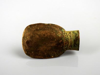null Axe with quadrangular socket decorated with river patina

Bronze 9.3 cm

South...