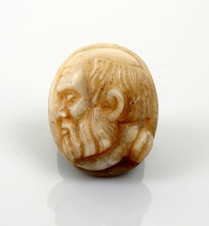 null Important cameo representing a philosopher

White veined stone 3.4 cm

XIX-XX...